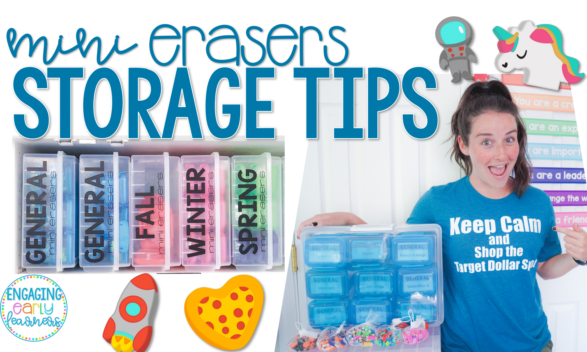 Mini Eraser Storage Tips for the Classroom - Engaging Early Learners